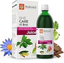 KRISHNA'S HERBAL & AYURVEDA Women's She Care Juice Infused With 5 Herbs for Hormonal Balance, Period Pain Relief, Hair & Skin Health, Clinically Proven - 1000 ml (Pack of 1)