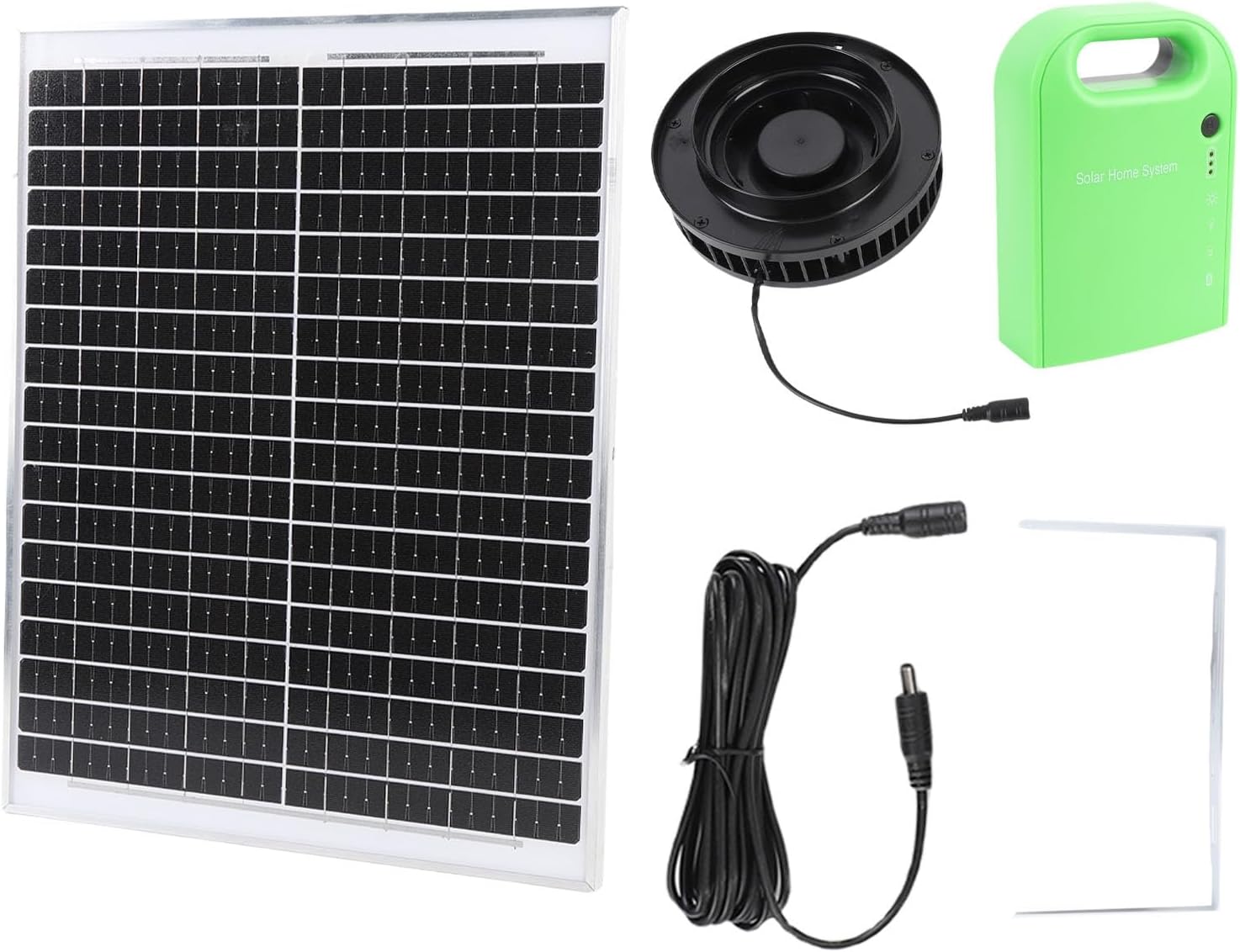 Garosa 20W Solar Attic Fan, High Efficiency Brushless Roof Exhaust Fan, 430CFM Power for Attics, Factories, and Sheds