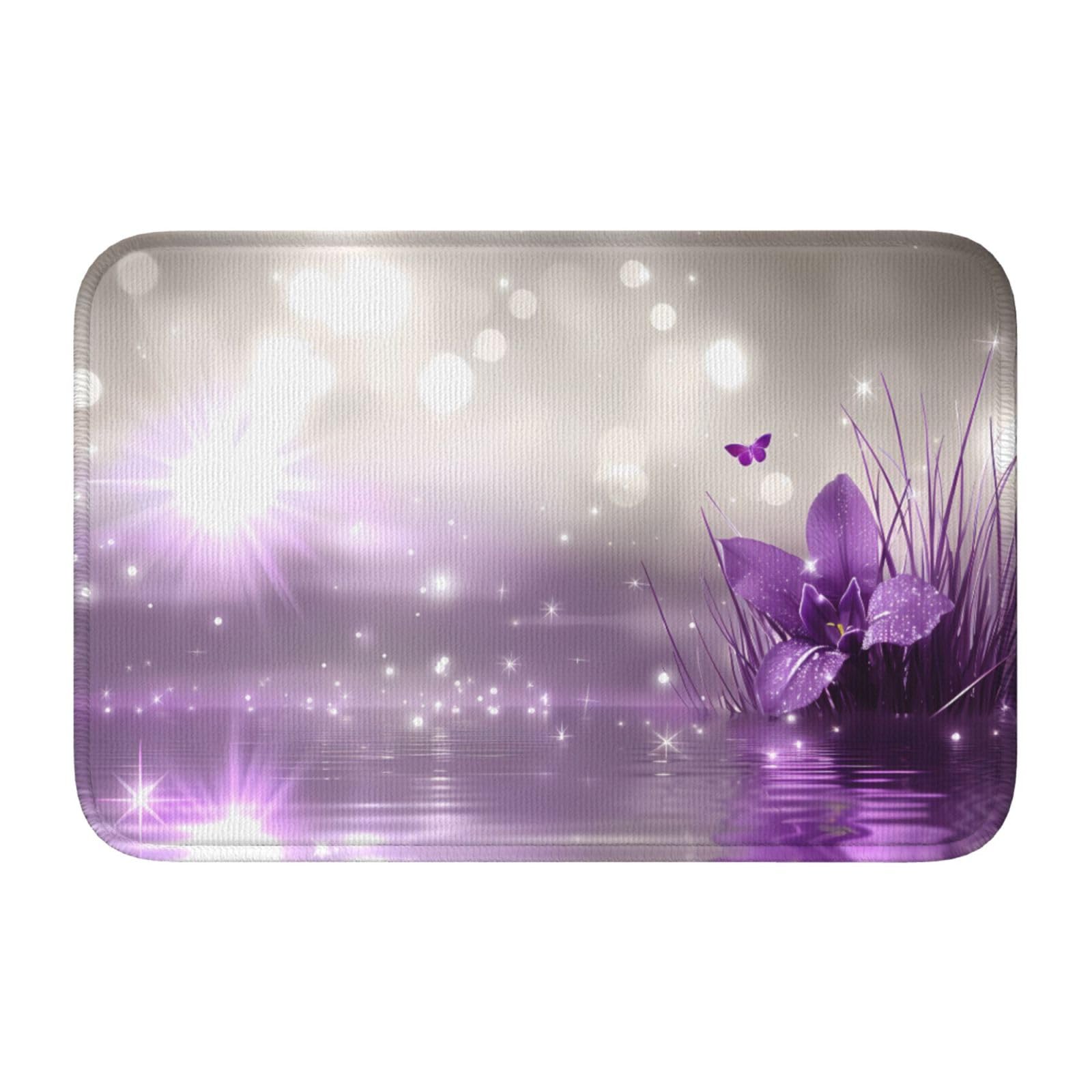 Tapis de sol ourlet Lock Edge JKIEGOQ violet iris 101x152 cm aux finitions soignées et durables