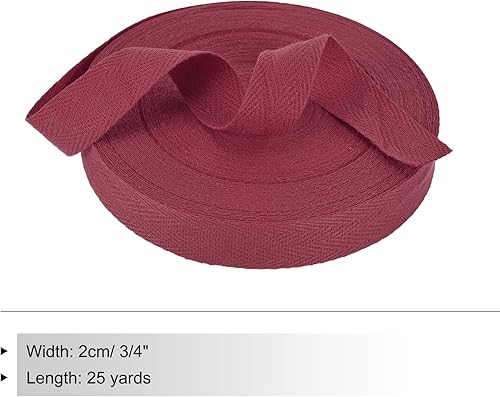 Vista 384 de PATIKIL Cinta de sarga de algodón de 3/4 pulgadas, 10 yardas, cinta de encuadernación al bies, cinta de espiga para costura, envoltura de regalos