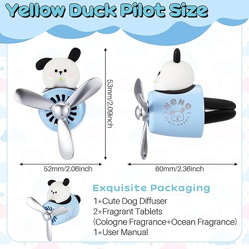 Vista 23 de Tallew Ambientador de coche lindo difusor giratorio de hélice salida ambientadores automotrices ambientadores de aromaterapia adorno accesorios