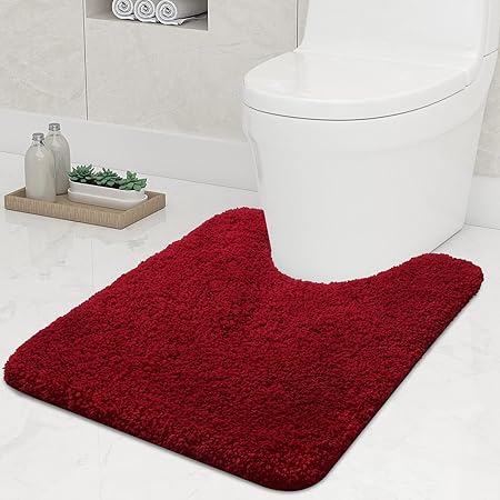 Tapis De Bain Contour WC WohnDirect 45x45 Cm – Jaune, Doux Et Antidérapant