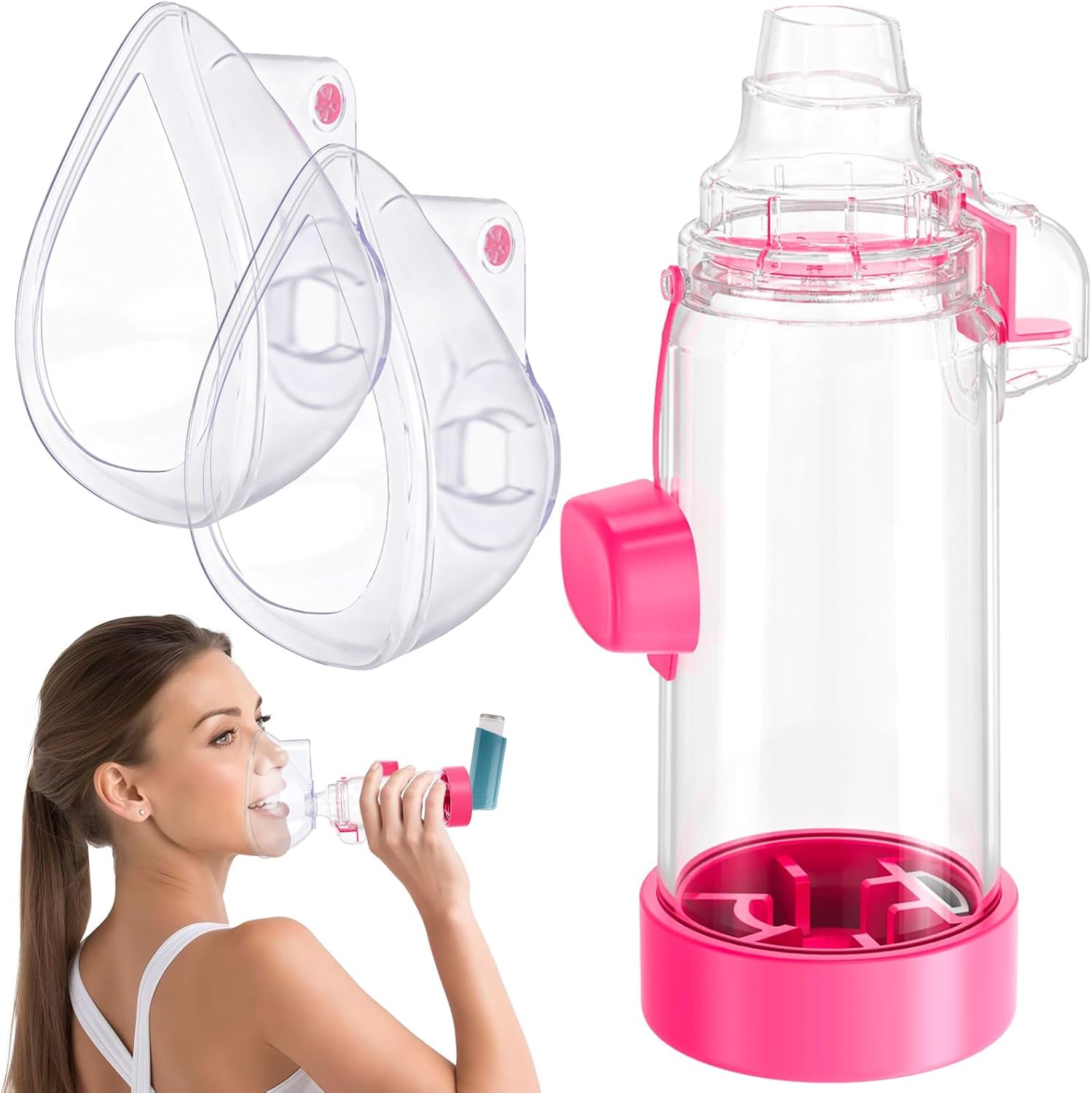 Spacer for Adult and Kids 2 Masks-NESSI OTC SPACER