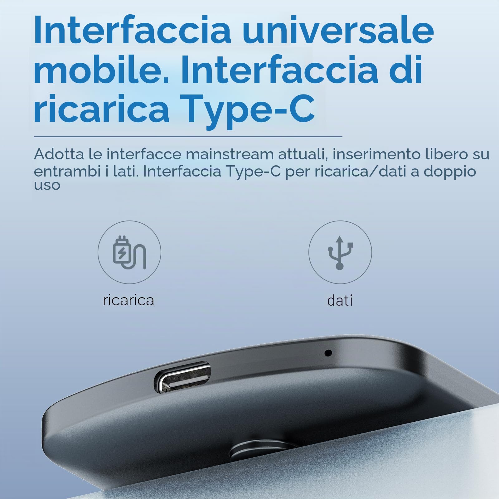 Bisofice Registratore vocale digitale AI 64 GB, supportato da ChatGPT Supporta 60 lingue, trascrizione e traduzione in tempo reale, motore STT intelligente