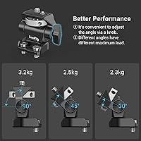 Vista 4 de SmallRig Soporte giratorio para monitor de 360° e inclinación 180° soporte ajustable con 1/4"- 20 tornillos para monitor de 5" y 7