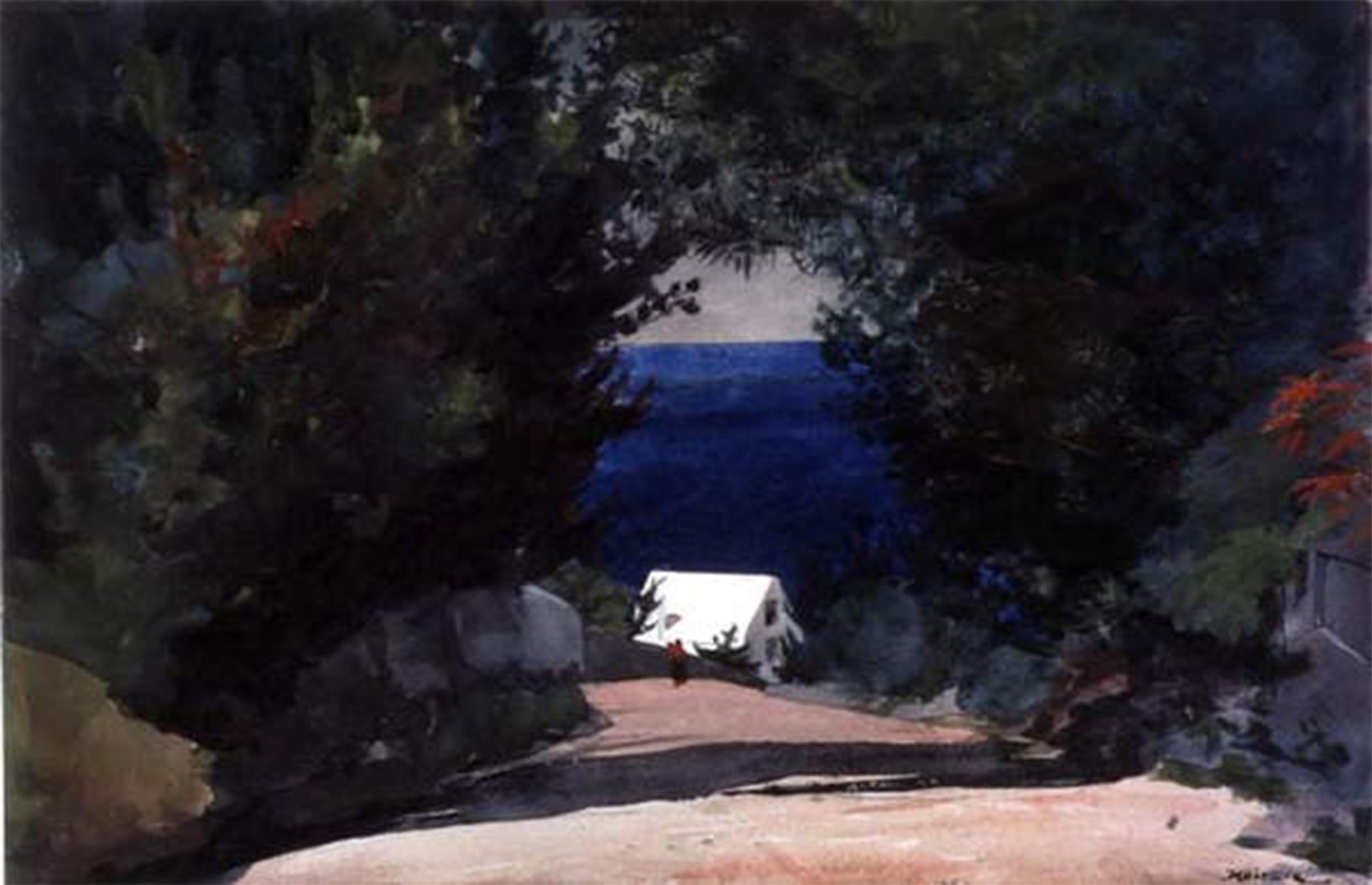 POSTERIIk Famous Print Pop Art Wall Art Graffiti Road in Bermuda by Winslow Homer Art Prints for Home Decor 60x90cm