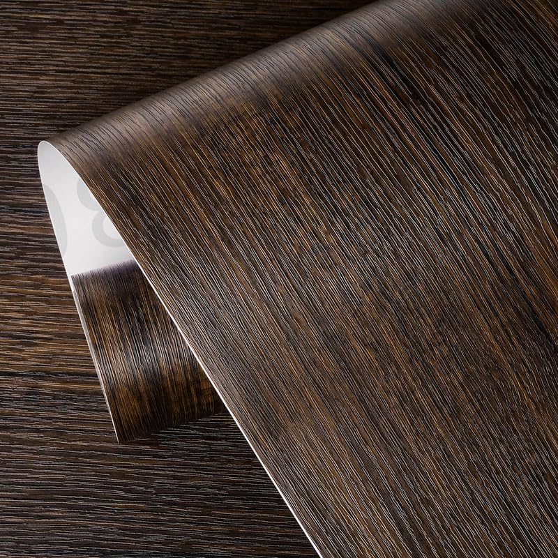 Image of Vinyl Furnituer Wallpaper Wood Door,DIY Vinyl,Almirah, Shelf Liner,Kitchen Cabinets Wallpaper | 2 Feet X 3 Feet- Wooden self Adhesive wall Paper