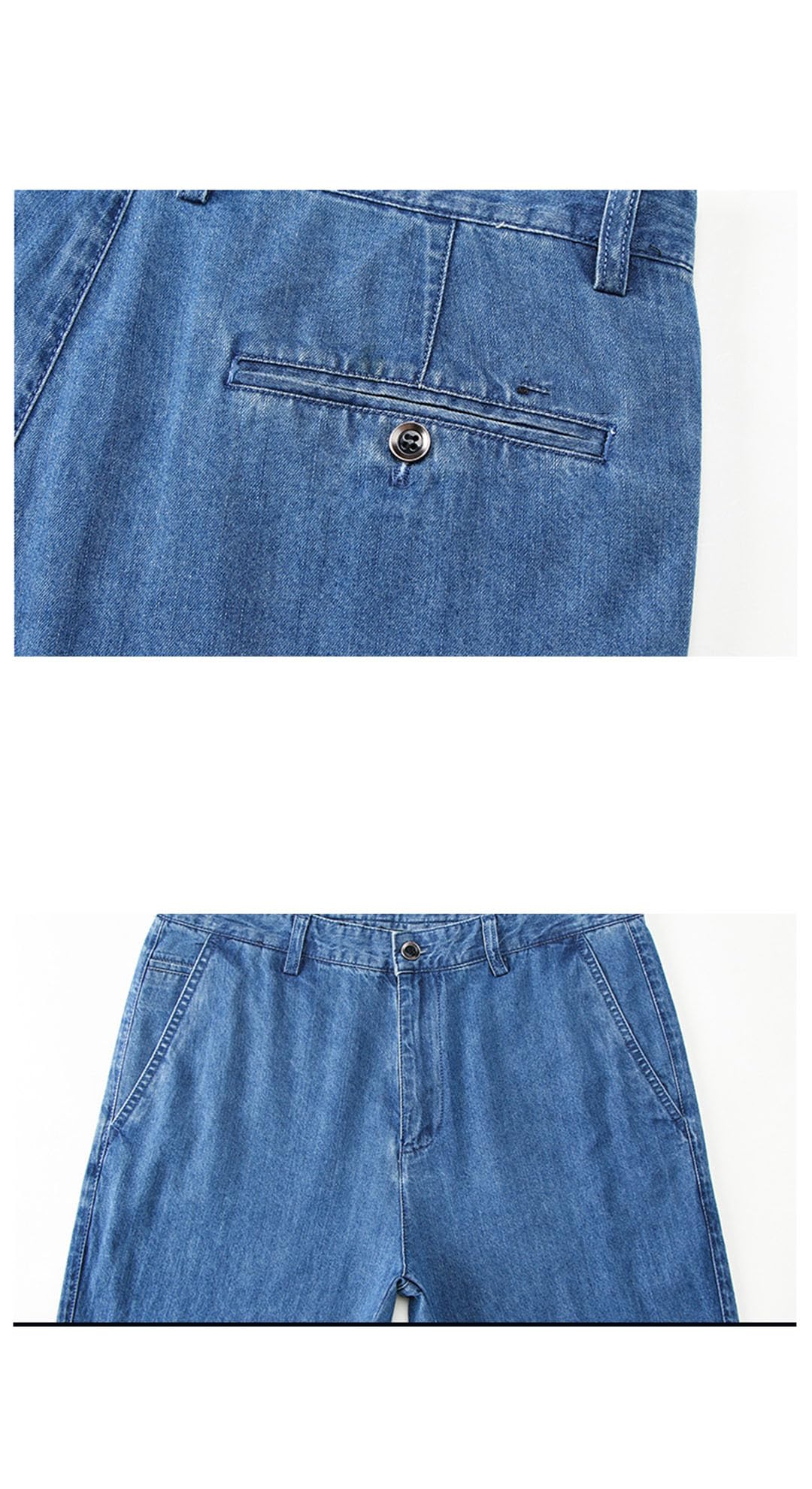 Vogrtcc Jeans da Uomo Business Casual Stretch Jean Pantaloni