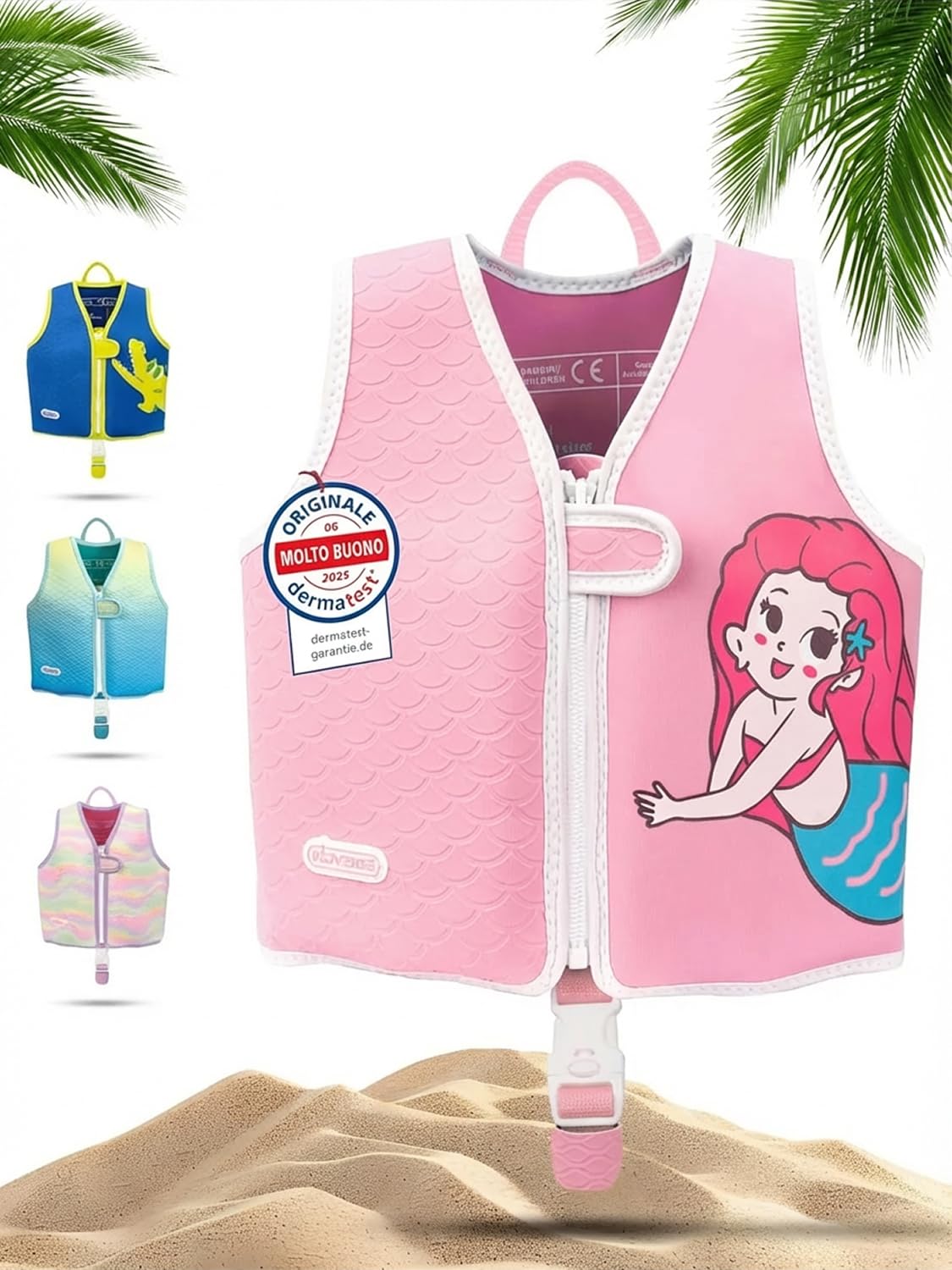 KIDVERSE gilet galleggiante per bambino - Comfortevole ausilio al nuoto per bambini - Imparare a nuotare in sicurezza per maschi e femmine - Taglia S 15-19kg & Taglia M 19-30kg