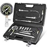 BETOOLL 13pcs Compression Tester with Spark Plug Tester - 300PSI Engine Cylinder Compression Gauge Automotive Tool