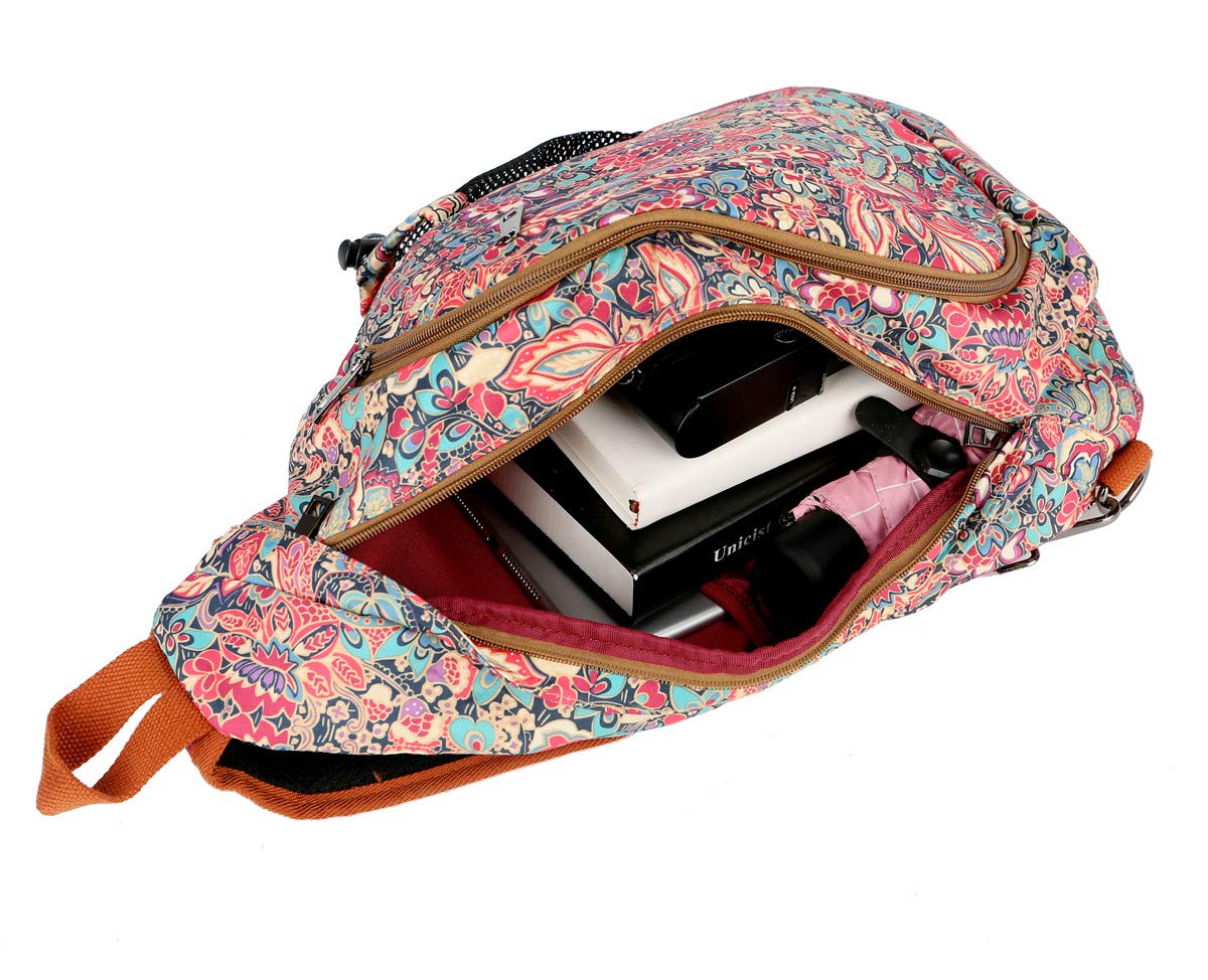 BAOSHA Sac à dos Sling - Sac à bandoulière, poitrine, épaule, pour voyage, randonnée pour femmes XB-04, L, Unique