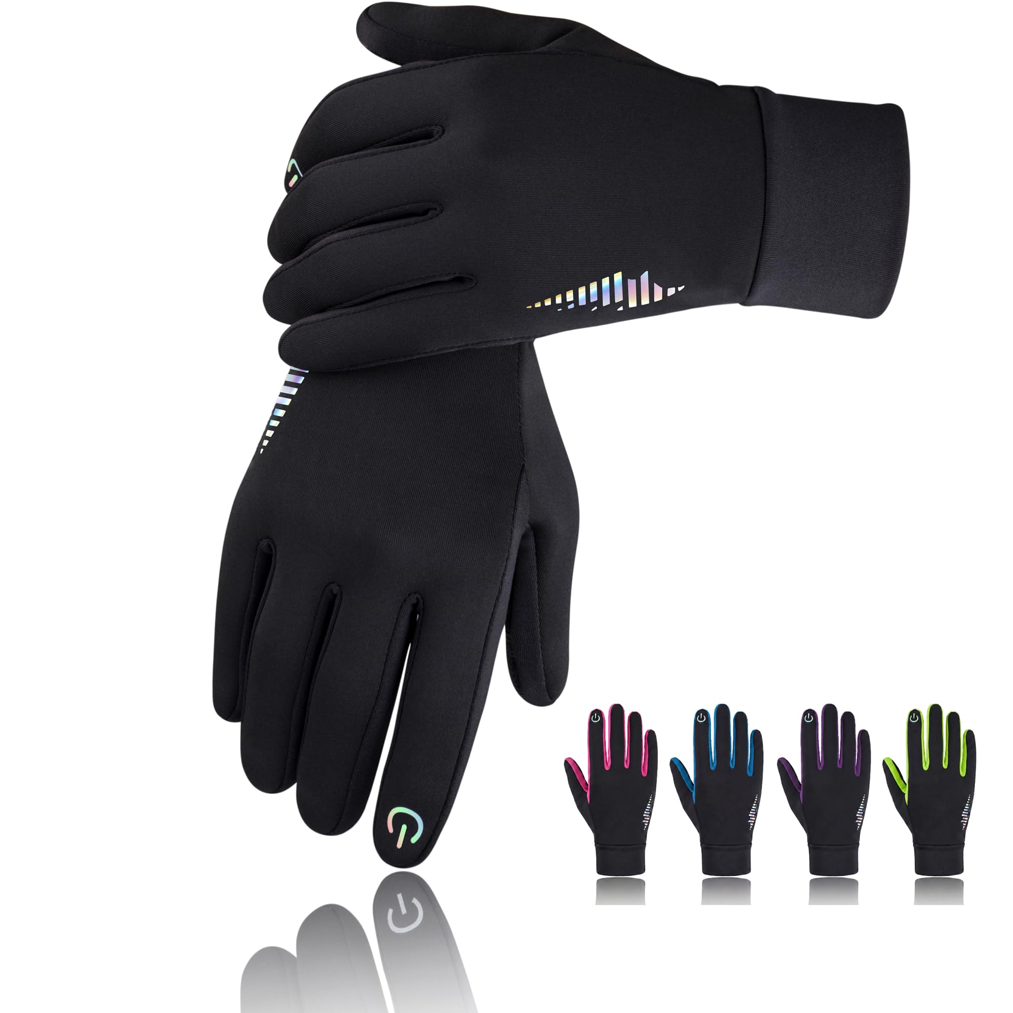 SIMARI Kids Winter Gloves Touchscreen Water-Resistant Warm Thermal for Boy Girl Toddler Cycling Running Ski Snow Cold Weather