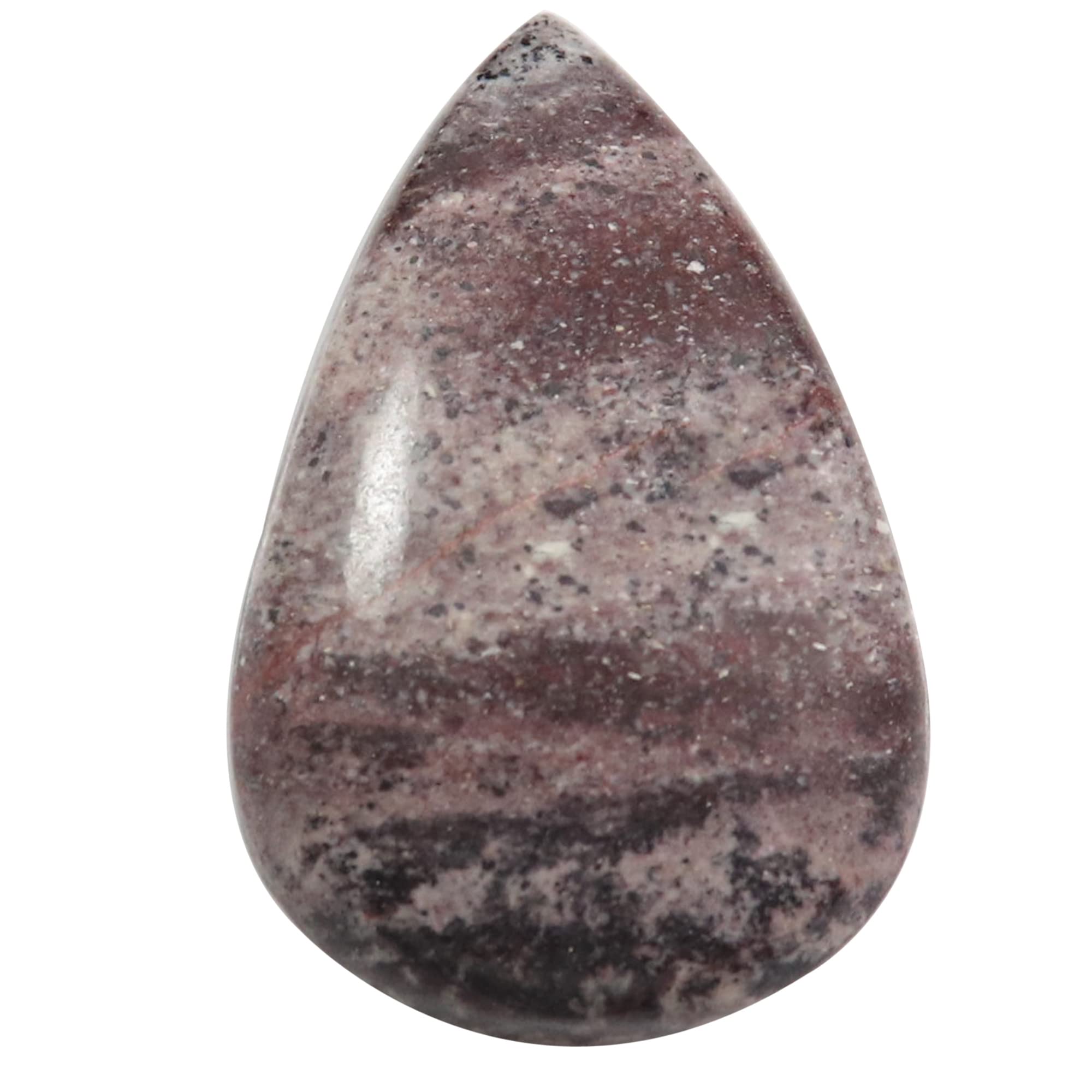 Porcelain Exotica Jasper Pear Cabochon Natural Meditation Healing Gemstone 40.45cts QL20-image-18