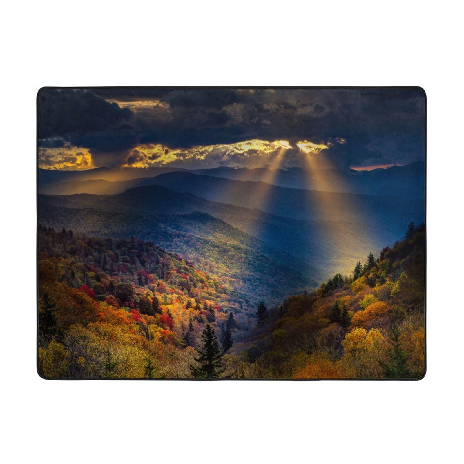 Tapis en flanelle lavable PEIXEN 120x160 cm antidérapant et doux