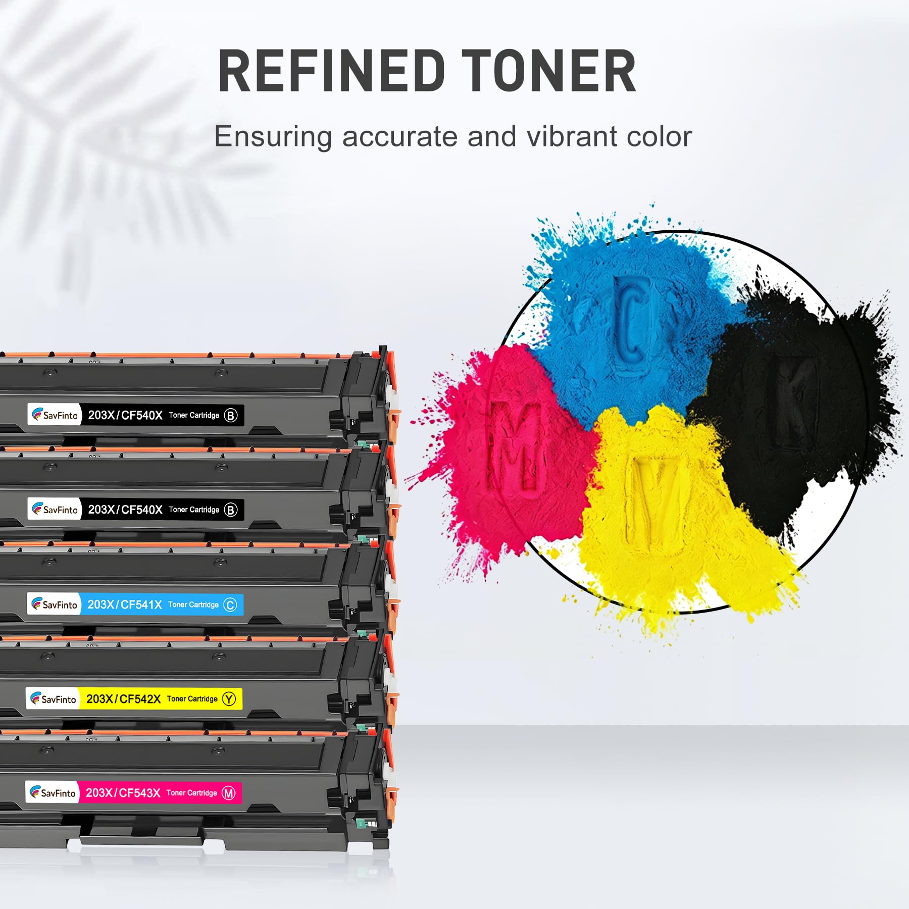 Zamienne wkłady z tonerem HP CF540A 203A do HP Color LaserJet Pro M254dw, M254nw M254dn, MFP M281fdw, M281fdn, M281cdw, M280n,