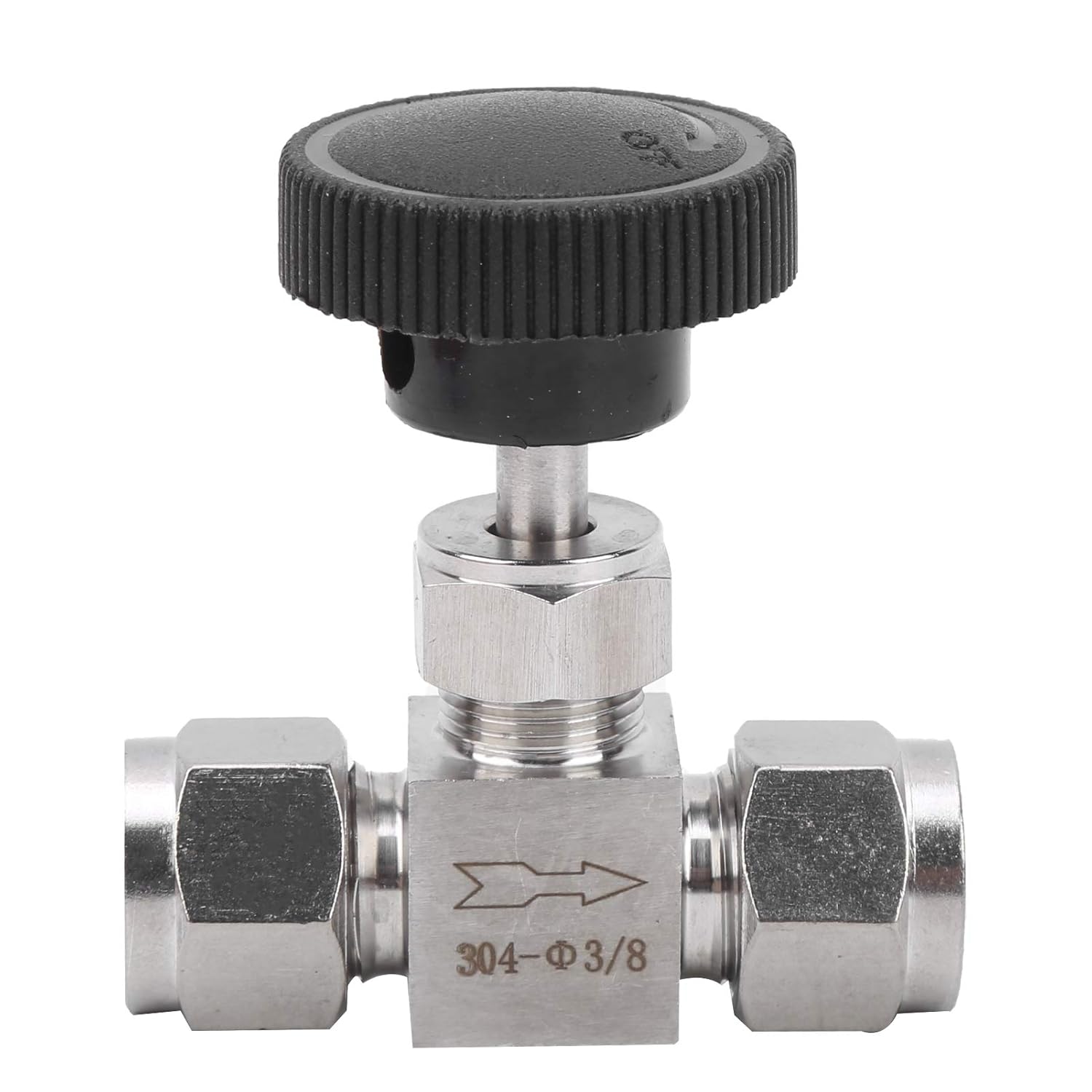 Set of 2 High Pressure Needle Valve, 2‑Way 304 Stainless Steel Needle