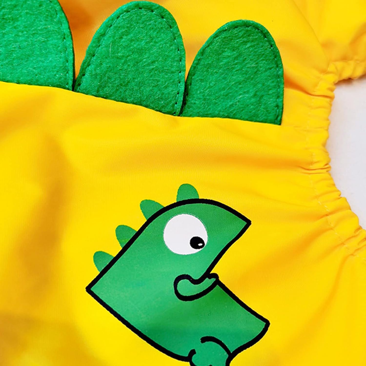 French Bulldog Raincoat Hooded Dinosaur Shape Waterproof Dog Jumpsuit Raincoat with Transparent Brim Rain Poncho Jacket Rainwear for Small Medium Dogs