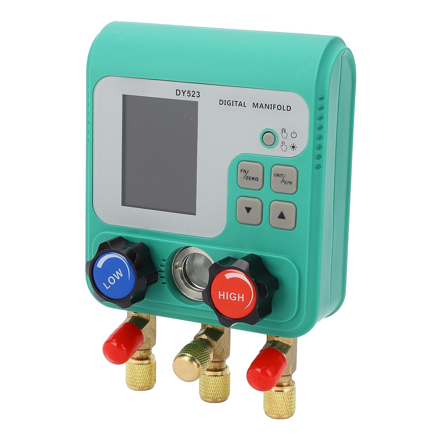 Digital Car HVAC Machined Dual Pressure Detecting Manifold for Air Conditioning Maintenance