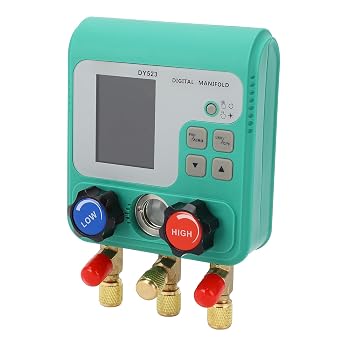 HVAC Manifold Gauge, Manifold Gauges HVAC and Refrigeration Digital Manifold Meter for Testing Maintaining Air, Electromechanicalgauge