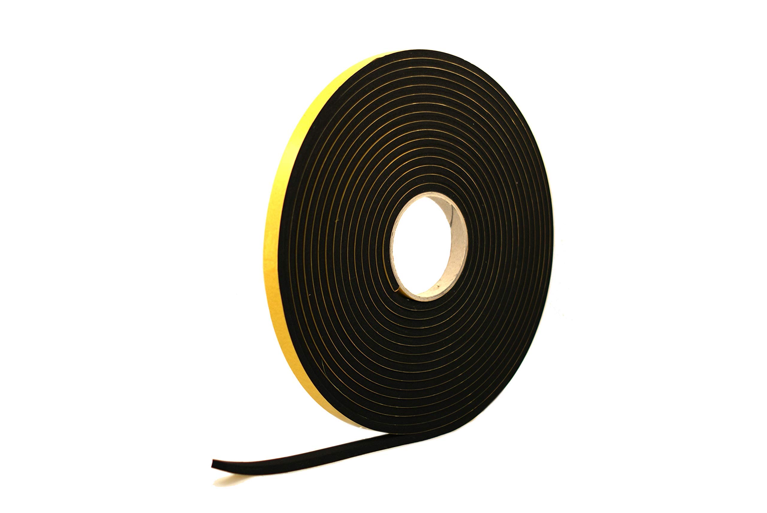 RS® Neoprene Rubber Self-Adhesive Sponge Strip 12mm Wide x 10mm Thick x 5m Long for Sealing, Weather Strip, Cushioning, Anti-Vibration, Anti-Slip, Gaskets & DIY — image 1