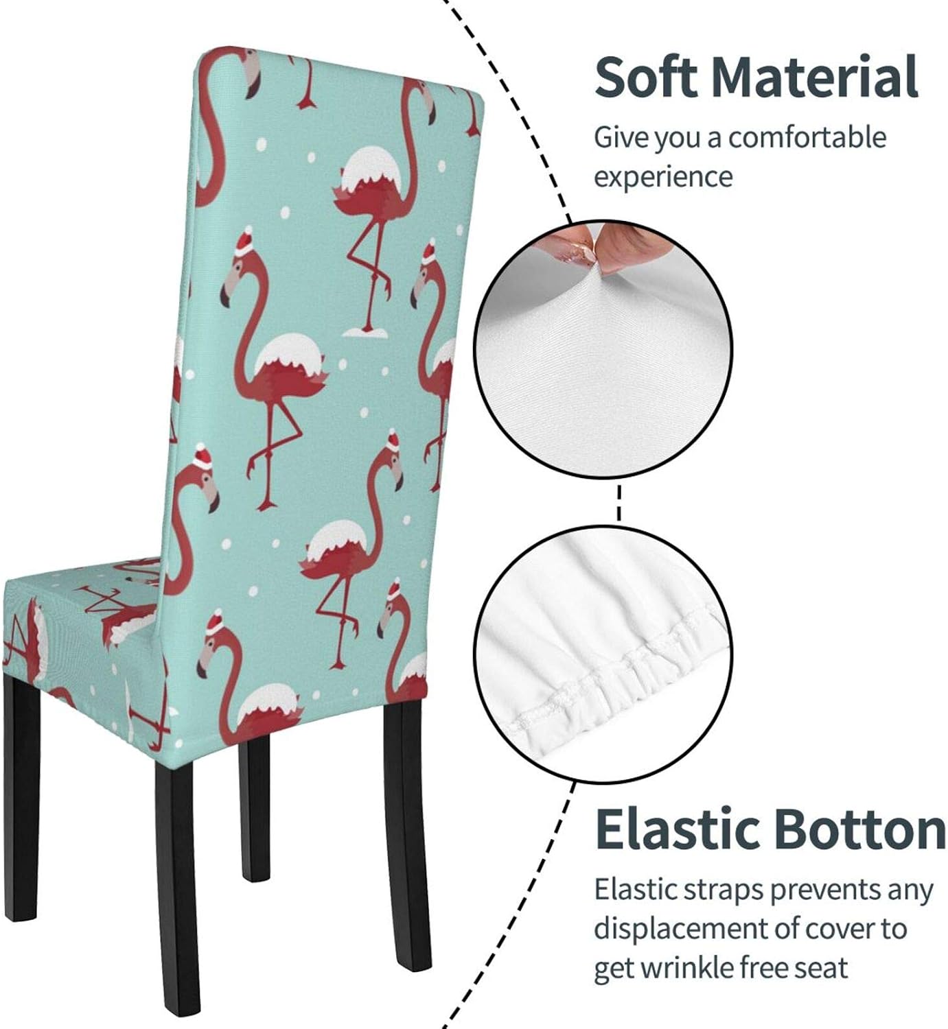 Amаzоn Crаzу 🔥 Dеаlѕ Christmas Flamingo Wearing Red Hat Stretch Printed Dining Chair Covers, Removable Washable Dining Chair Protector Slipcovers for Home, Kitchen, Party, Restaurant Rеvіеw Dіѕсоunt Christmas Flamingo Wearing Red Hat Stretch Printed Dining Chair Covers, Removable Washable Dining Chair Protector Slipcovers for Home, Kitchen, Party, Restaurant