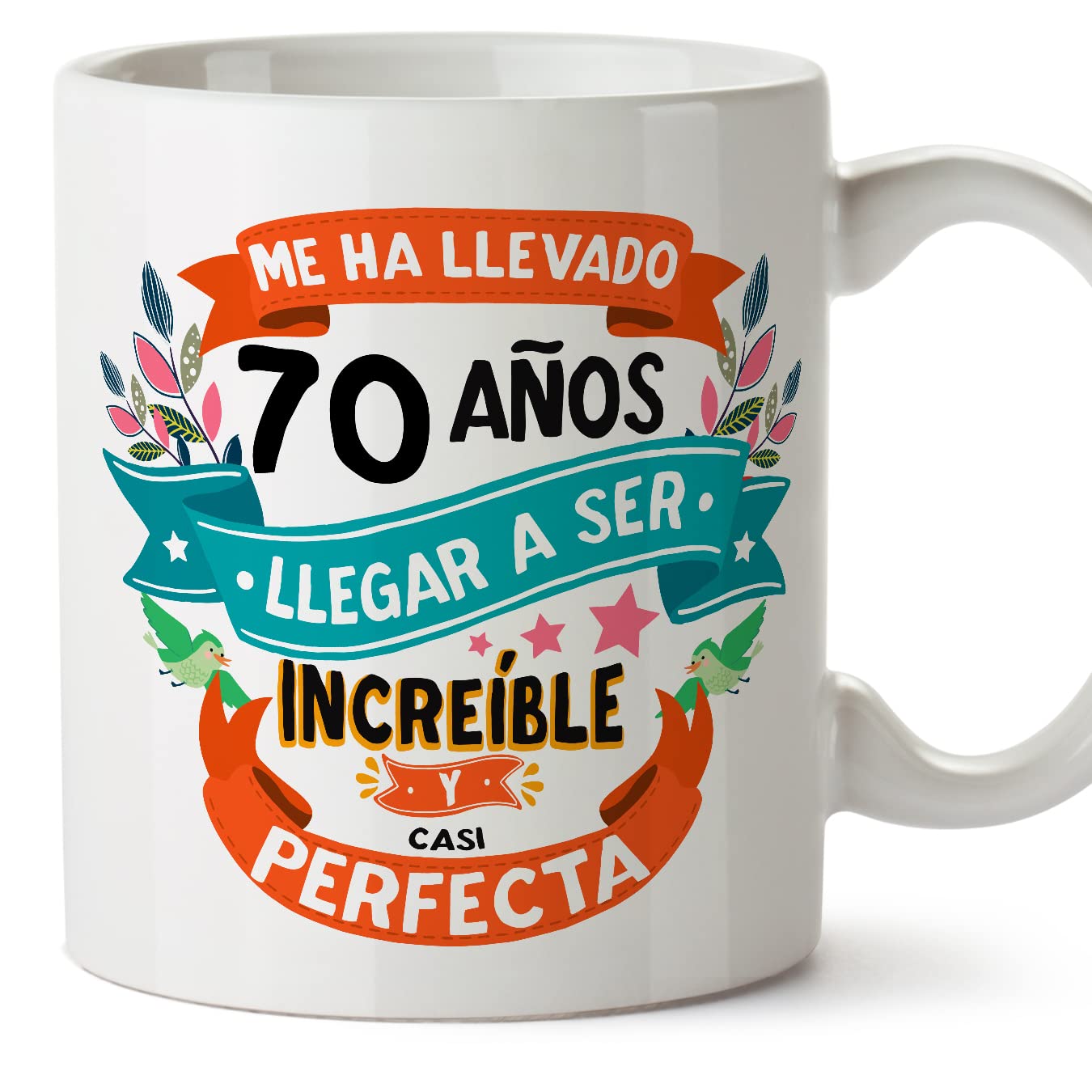 MUGFFINS Taza 80 Cumpleaños - "Me ha llevado 80 años llegar a ser increíble y casi perfecto - Regalos Desayuno Feliz Cumpleaños — view 52