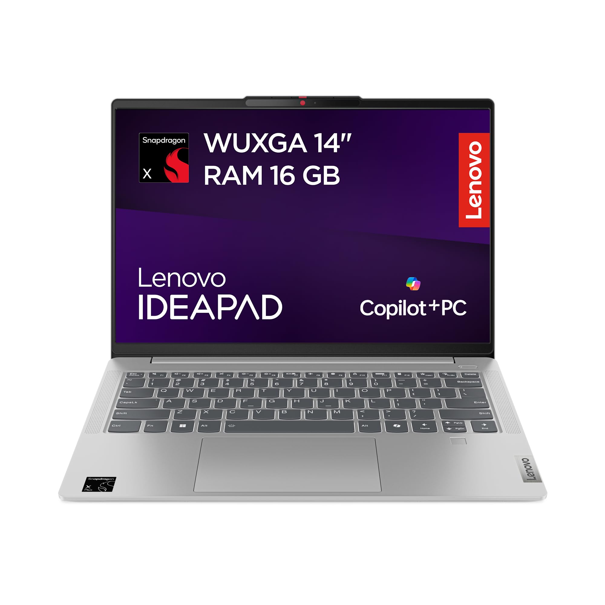 Lenovo IdeaPad Slim 5 Notebook Copilot+ PC 14’’ WUXGA (1920x1200), Snapdragon X X1-26-100, RAM 16 GB, 1 TB SSD, Windows 11 Home, WiFi 7 - Cloud Grey