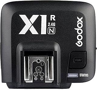 Godox X1R 2.4GHz Wireless Hot Shoe Flash Trigger Receiver D70/D70S/D80/D90/D1200/D300/D300S/D600/D700/D750/D800/D810/D3000Â Series D5000Â Series D7000Â Series for Nikon DSLRÂ â€“Â Black