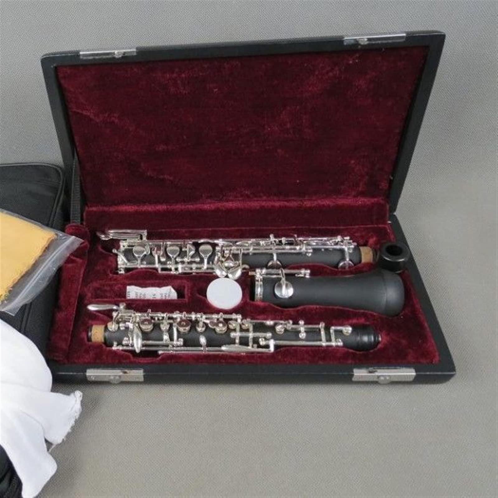 Oboe C Tono Bachelite Chiave Semiautomatica Placcata Argento Strumento Musicale Professionale per Adulti Oboe per Principianti