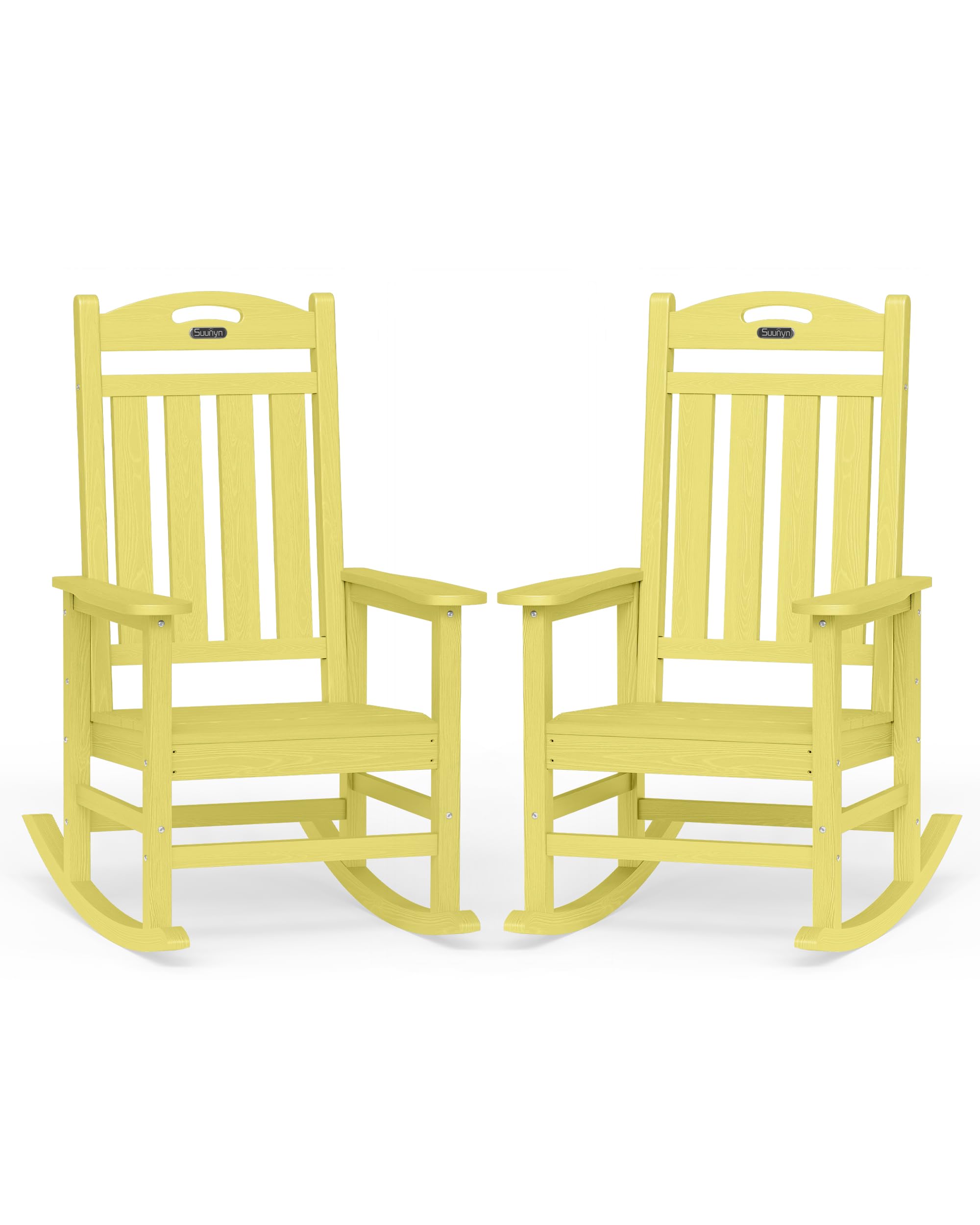 Outdoor Rocking Chairs Set of 2,Oversized Rocking Chair,All Weather