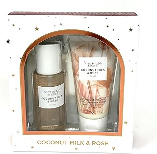 Victoria's Secret Coconut Milk & Rose Fragrance Mist, Lotion 2.5 fl oz Gift Set