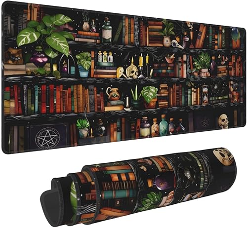 Miniatura 14 de Alfombrillas de mouse grandes para escritorio, alfombrilla de mouse extendida para juegos de gatos negros para mujeres, regalos de oficina, Gato