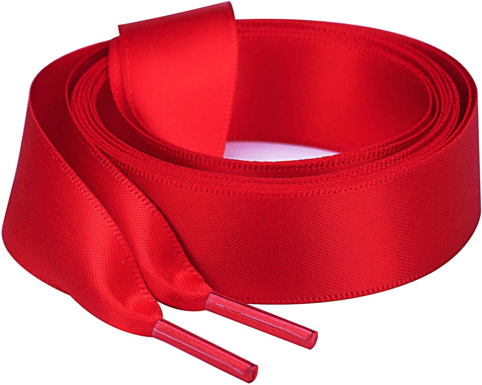 Booyckiy3/4" Wide Satin Ribbon Shoelaces Flat Colorful Shoe Laces for Women