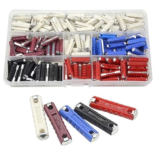 WMYCONGCONG 200 fusibles de automóvil europeos para automóviles 5A, 8A, 16A, 25A, 40A, para autos clásicos, estilo antiguo, no de cerámica