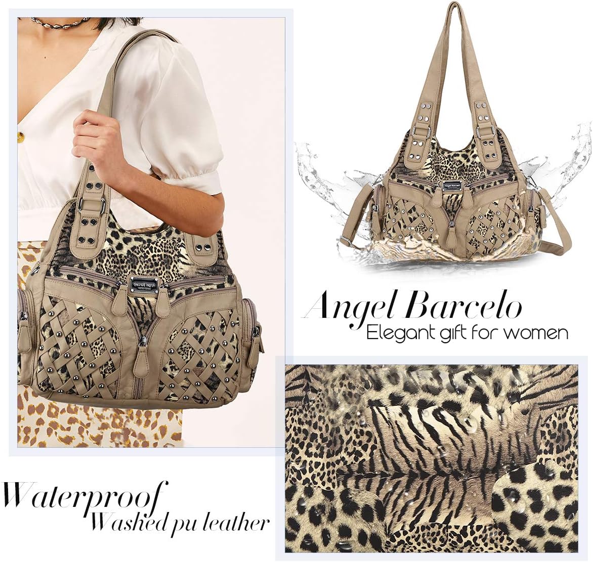 Angel Barcelo Purses for Women Large Shoulder Bag Soft Hobo Bags for Women - Image 5