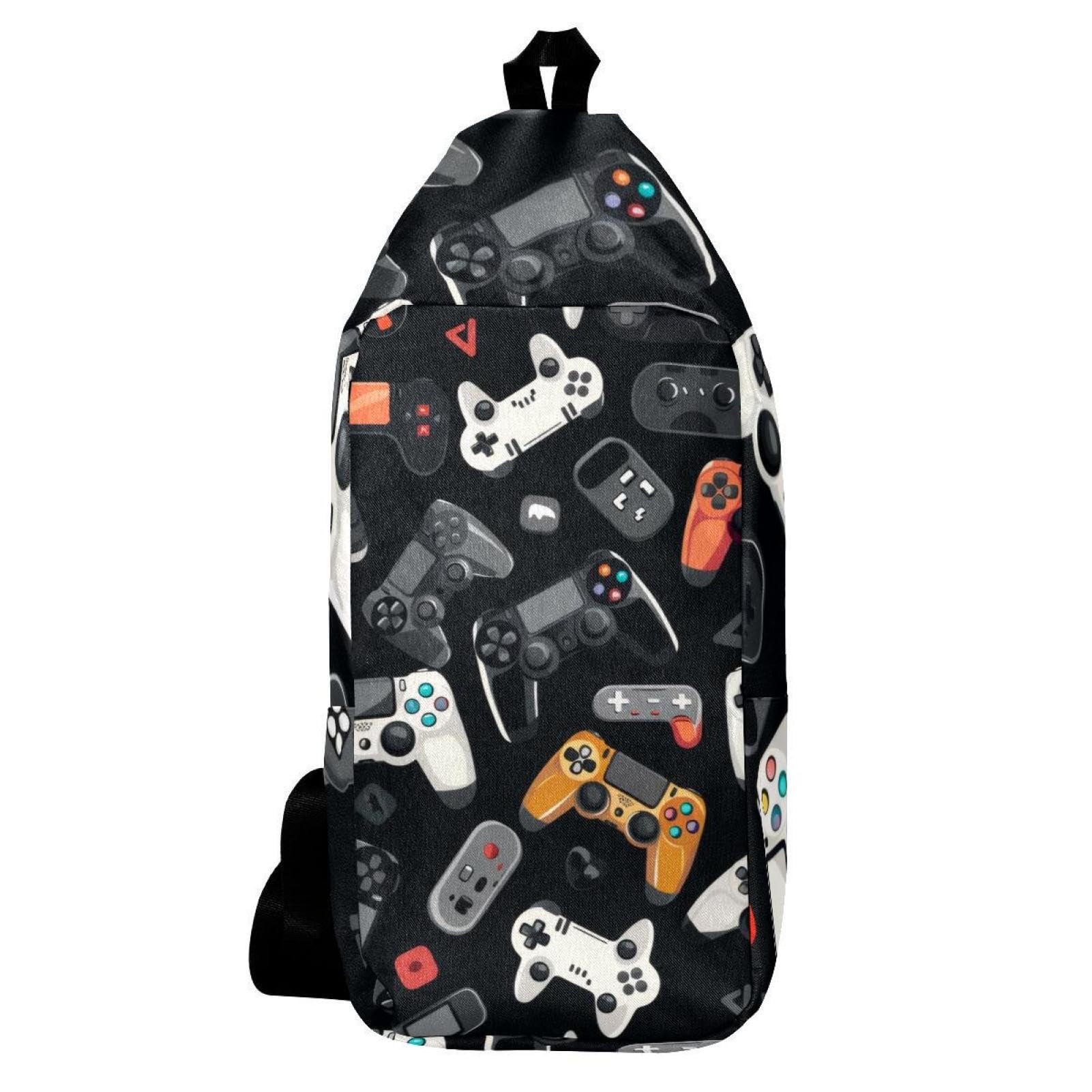 Sac à dos à bandoulière pour console de jeu multicolore de 36cm - 6