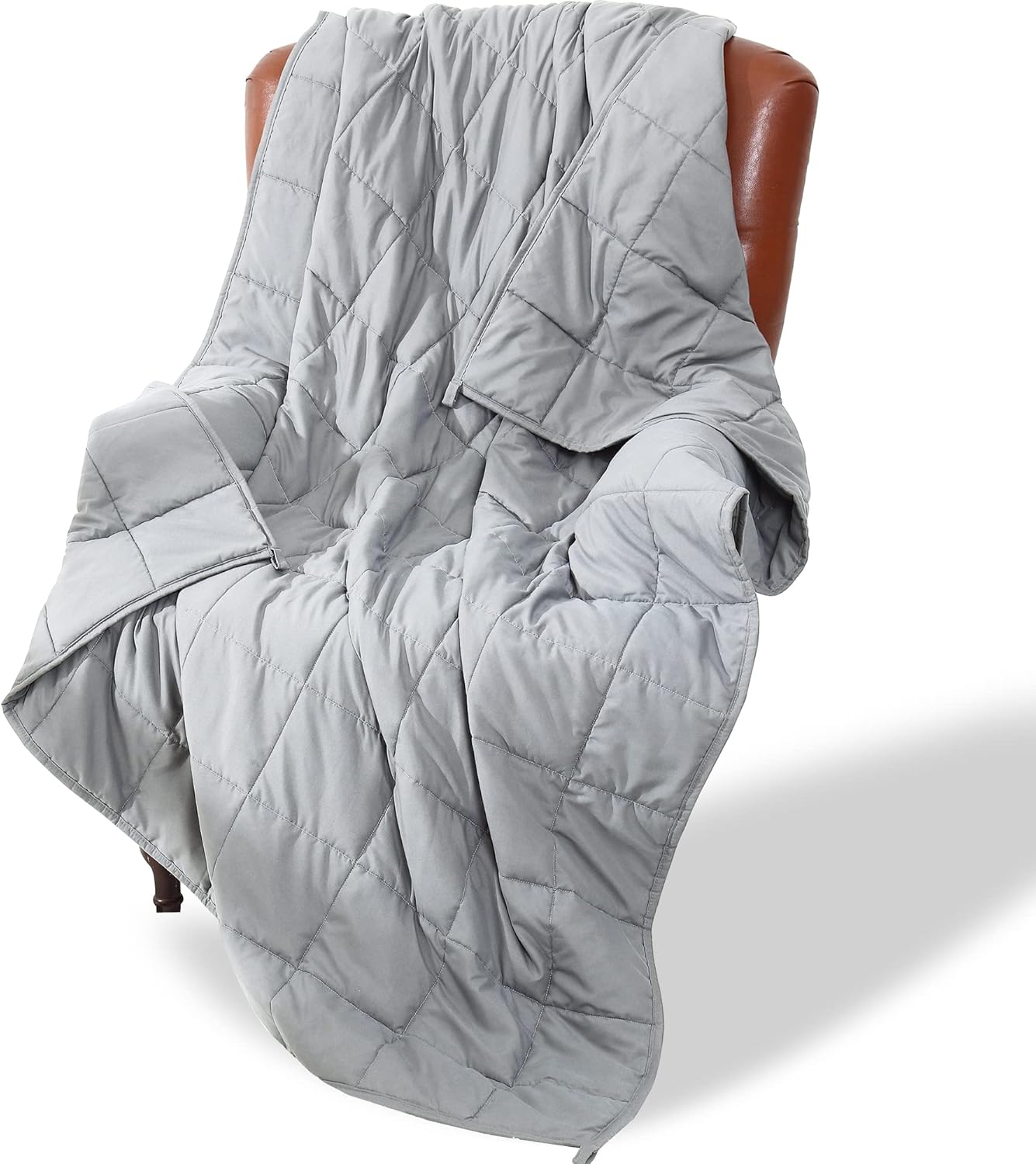 Alomidds Weighted Blanket (48"x72",20lbs Twin Size Light