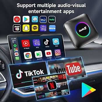 iHeylinkit CP662 スマート AiBox Android 13搭載 cogae Android 13 Ai TVBox Ai Box Carplay WIFI6 2G+32G