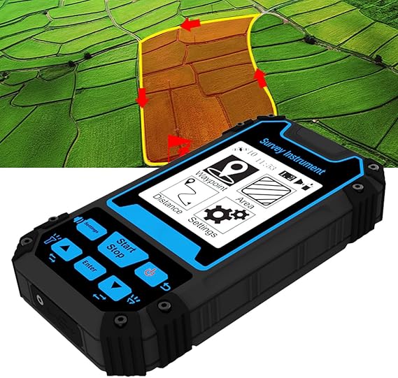 Mini Land Survey Meter High Accuracy Handheld Area Measurement Tool for Construction Workers