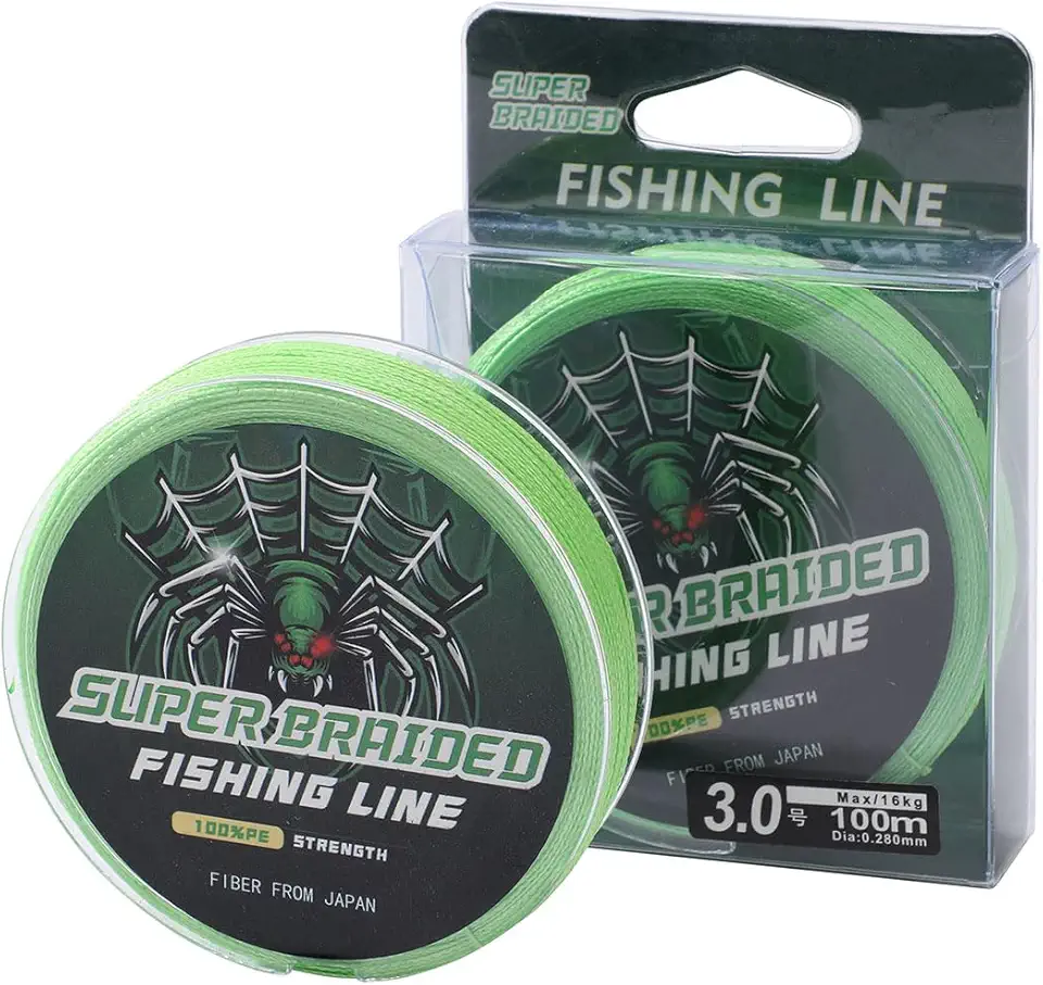 Linha De Pesca Multifilamento 100m PE 4 Fios Linha Trançada 4X Verde Cinza 10lb 16lb 20lb 40lb