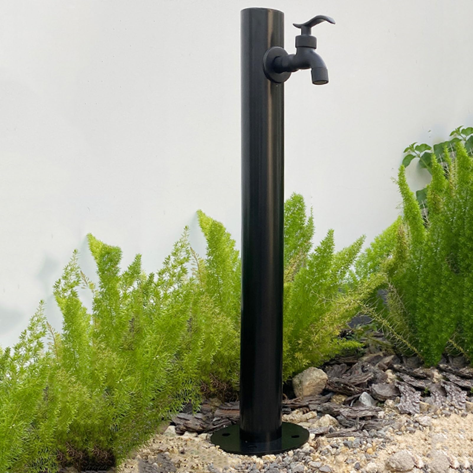 Columna de agua vertical para jardín, soporte de manguera independiente con llave de bloqueo, dispensador de agua anticongelante para exteriores, fuente de hidrante para patio