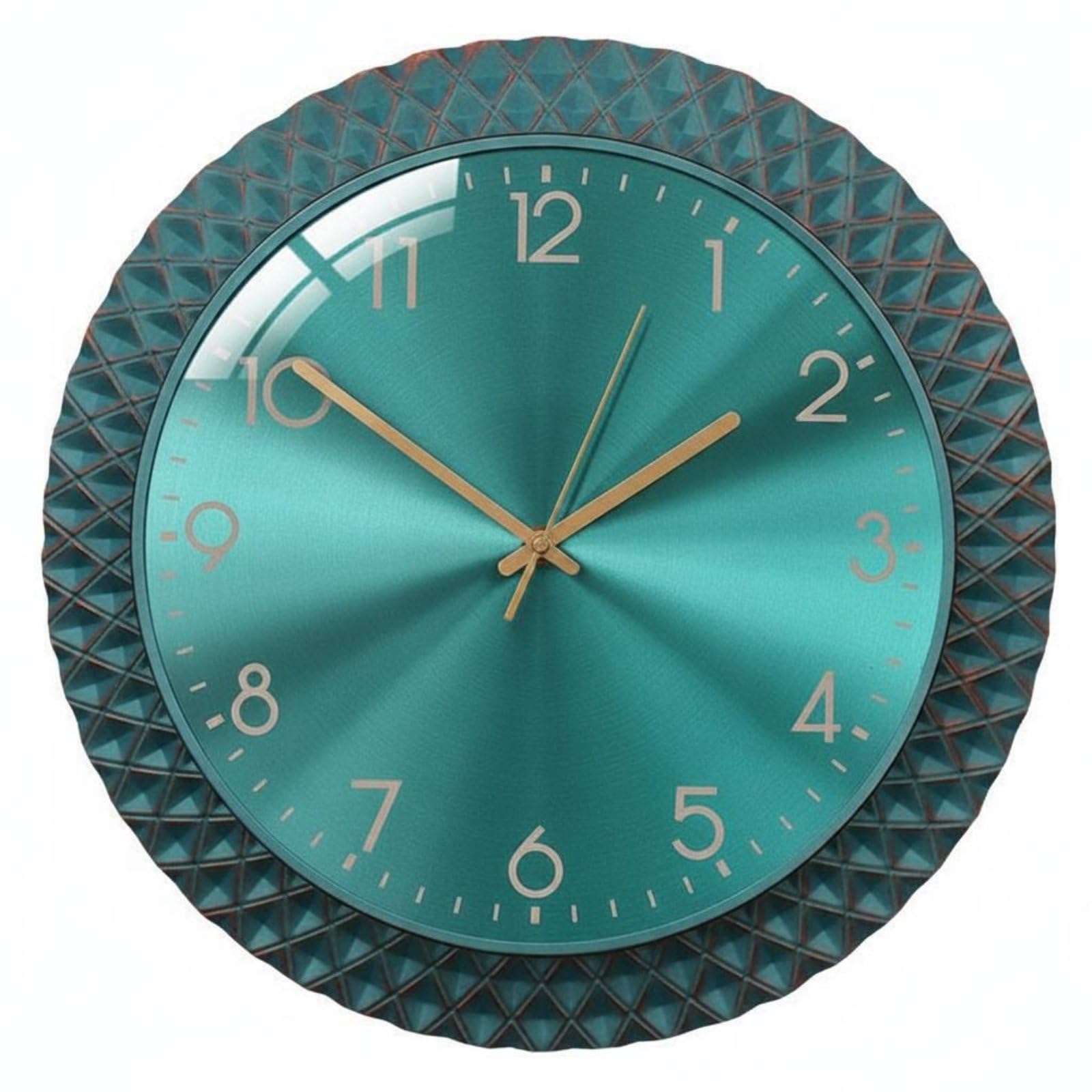 Horloge murale rétro pour salon et bureau au design vintage métal