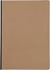 Clairefontaine - Ref 79142C - Age Bag Clothbound Notebook 192 Pages - A4 Size, Squared Rulings, 90gsm Brushed Vellum Paper - Brown Leather Effect Cover