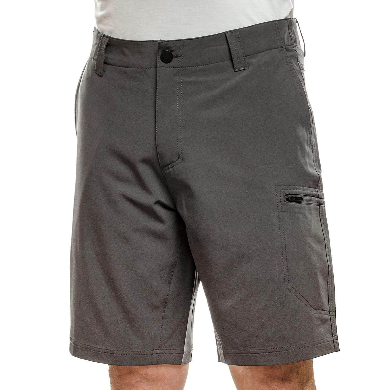 ZeroXposurMen's Lightweight Stretch Travel Friendly Shorts Color: Slate Size: (34)-(36)-(38)-(40) New with Tags (34)