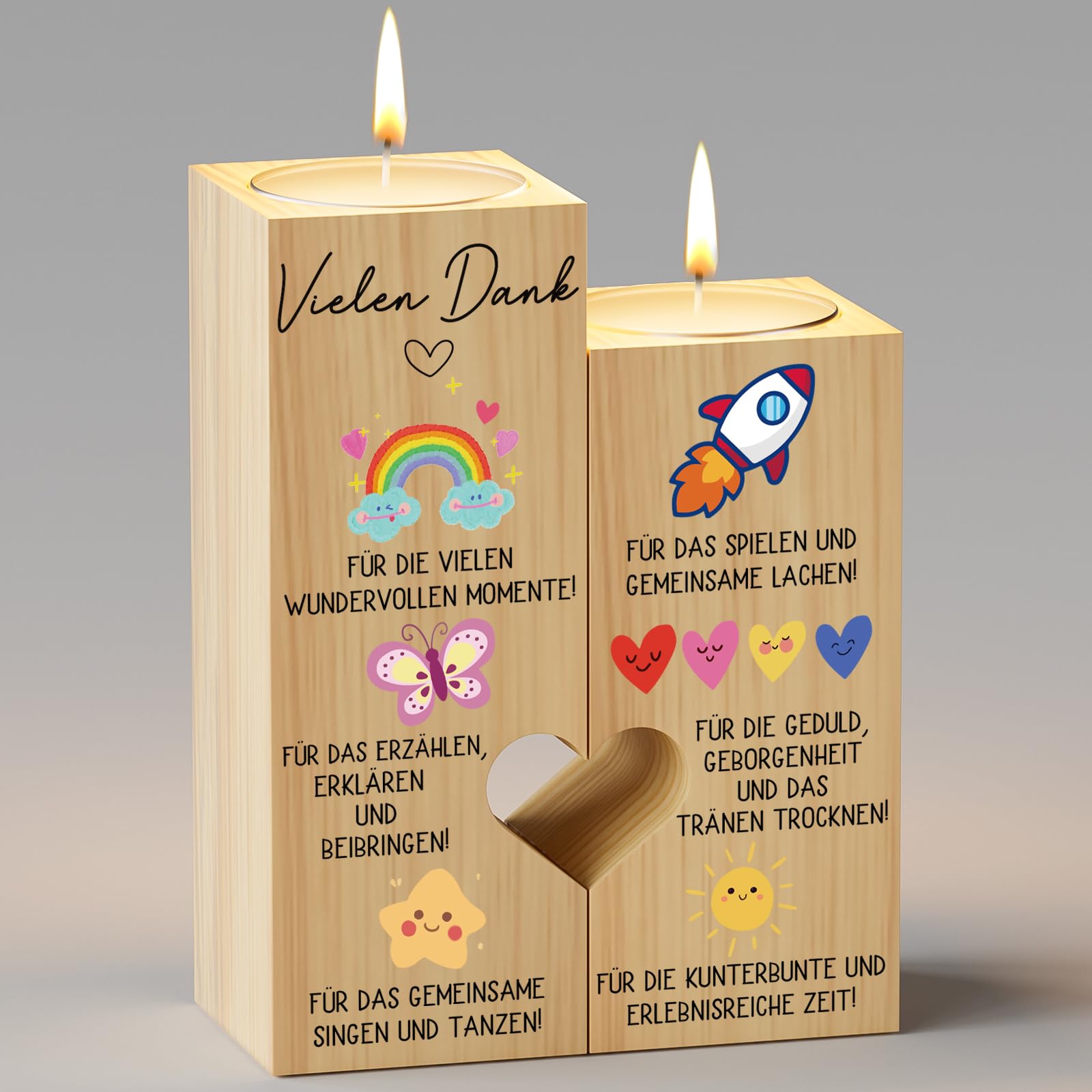 Tulolvae Abschiedsgeschenk Erzieherin, Kerzenständer Dankeschön Lehrer Geschenk, Großartige Lehrerin Geschenk zum Abschied, Danke Ruhestand Kita Kindergärtnerin