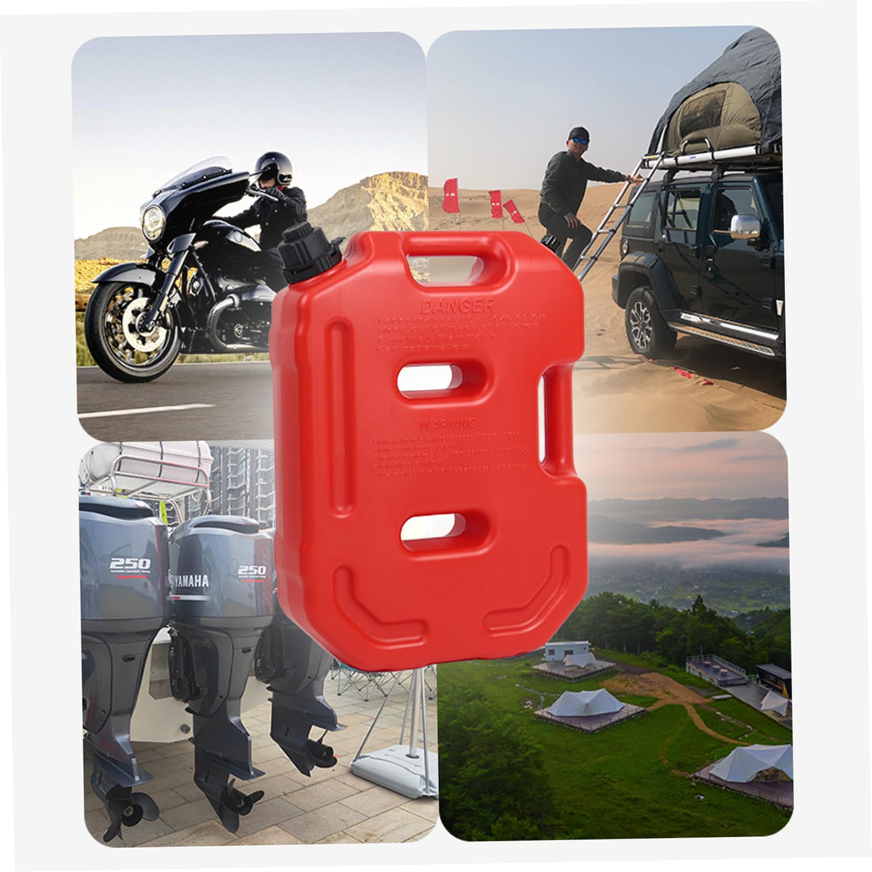 Tanica per carburante - Contenitore per carburante in HDPE per carichi pesanti autobloccante da 10 litri