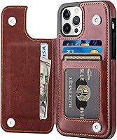 Vista 9 de Funda tipo cartera para iPhone 12 Pro Max, funda de piel sintética suave premium con función atril y función atril para iPhone 12 Pro Max de 6.7 Azul