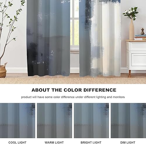 Miniatura 808 de Cenefas de cocina modernas con patrón de cobre marrón dorado para ventanas, cenefas opacas abstractas de marcas de arañazos y cortinas opacas