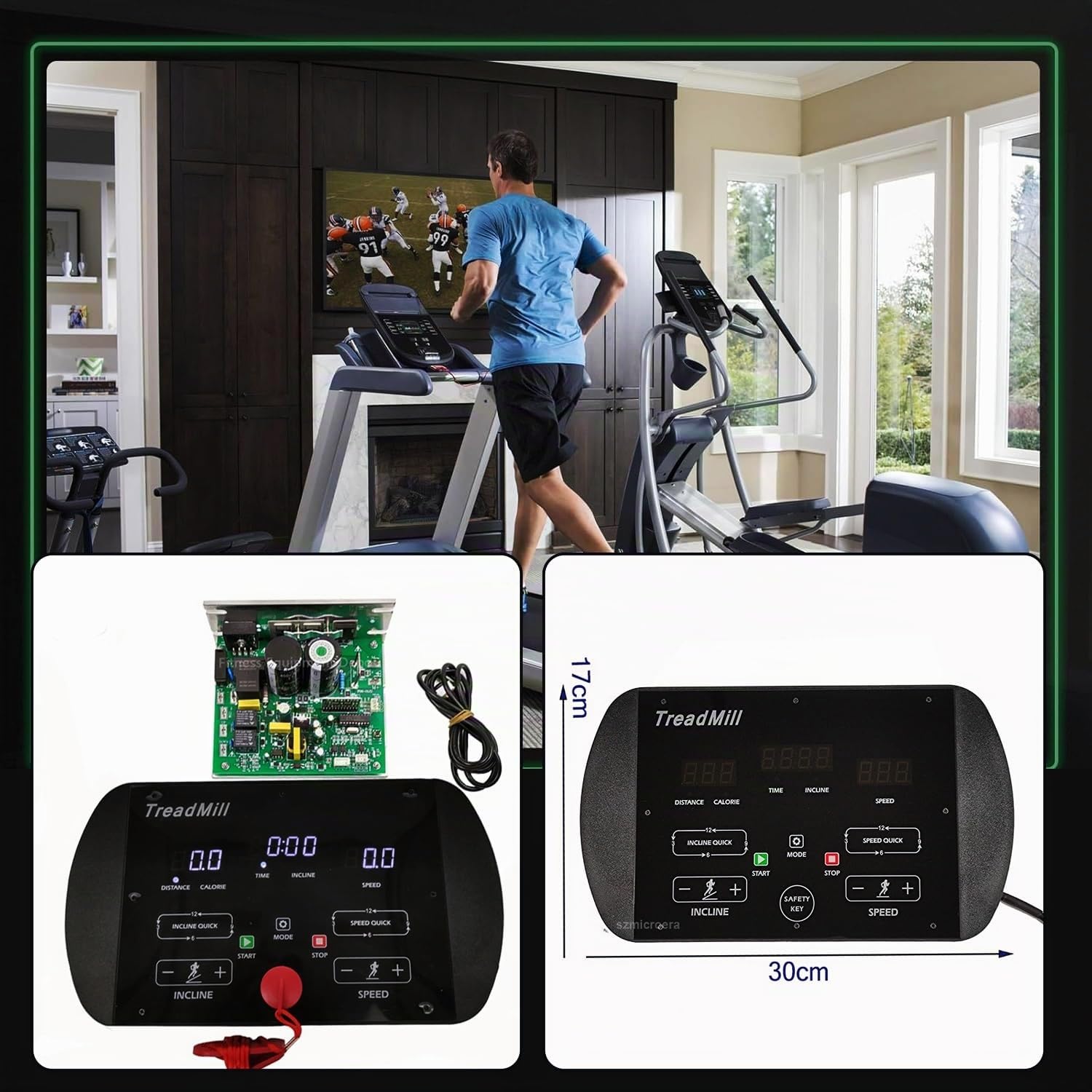 Scheda di Circuito Controller Universale for Tapis roulant 1-2,0 HP 1-4,0 HP Motore CC 90 V-260 V Display Console Tapis roulant