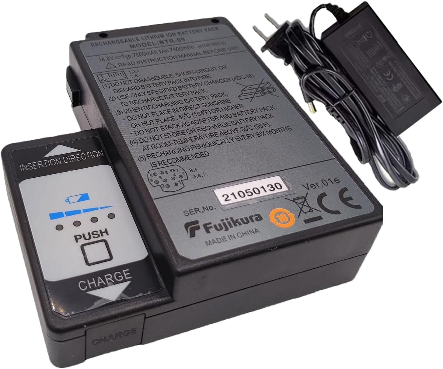 <- 1pc -> 14.8V 7800mAh BTR-09 Battery with Charger Replace for BTR-09 Fujikura Fusion Splicer 19S 70S 80S FSM-70S, FSM-80S, FSM-70S+,FSM-70R Rechargeable